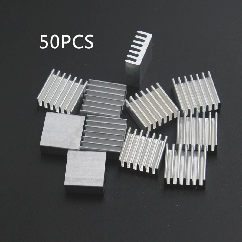Aluminium Extrusion - 50pcs 압출 알루미늄 방열판 14x14x6mm 칩
