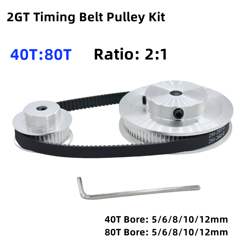 Gt2 Pulley - 2GT 2M 80T 40T GT2 40T
