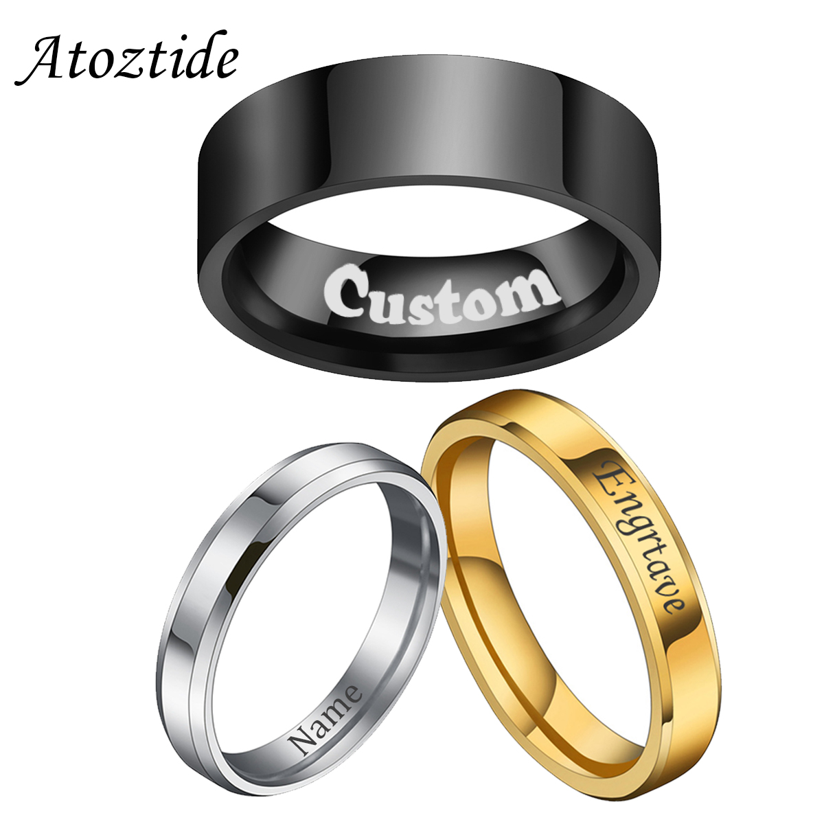 Coupling 8Mm - Atoztide 4/6/8mm 여성을위한 맞춤형 조각 이름