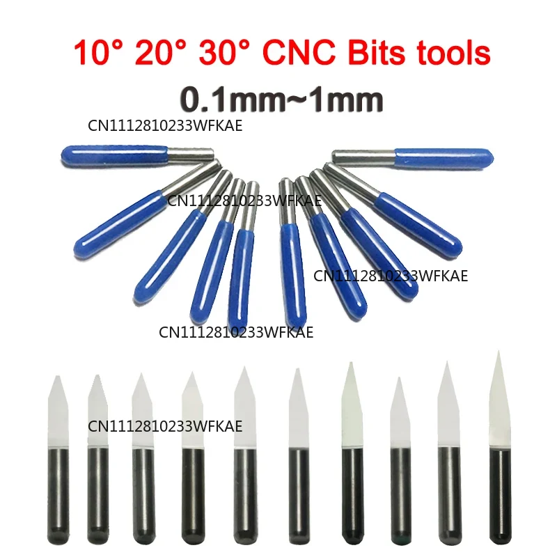 Carbide End Mill - PACK LY용 10CS, 3.175mm 카바이드 PCB