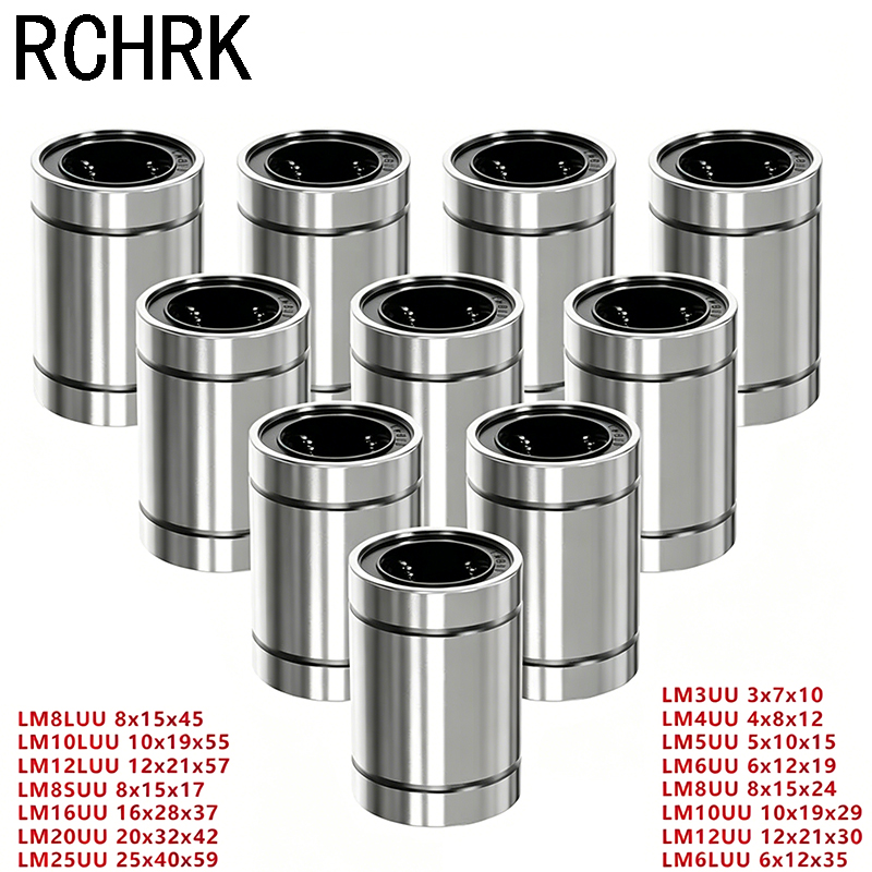 Lm8Uu Bearing - 4/10PCS LM8UU LM10UU LM16UU LM12UU 선형