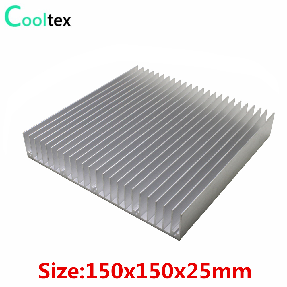 Aluminium Extrusion - 150x150x25mm 크기의 DIY 알루미늄 방열판, LED