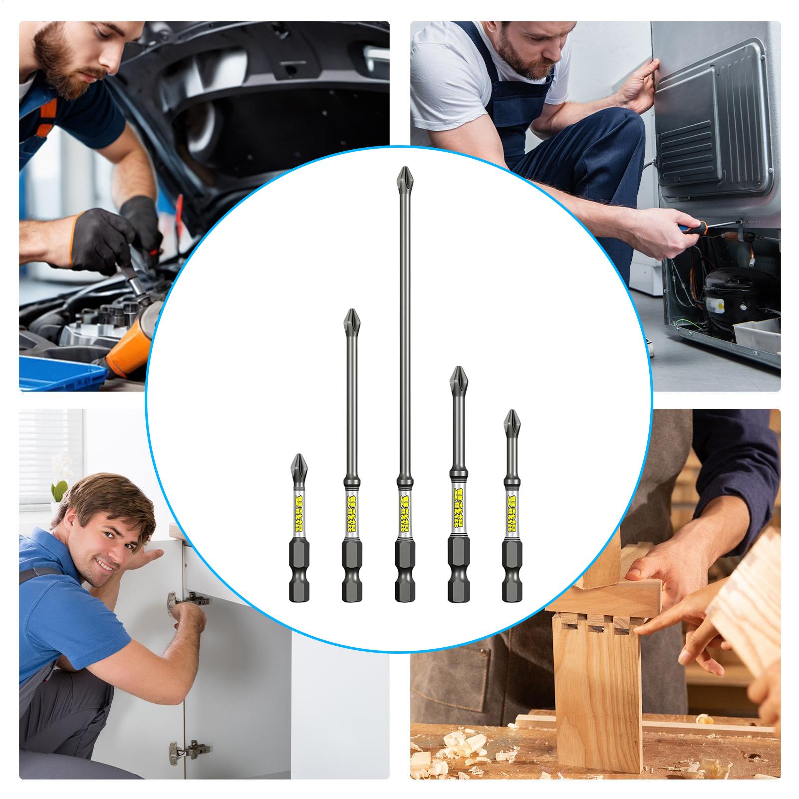 드릴 스크루드라이버 비트 세트 5피스 헤비듀티 녹방지  - Drill Bit Set 리뷰 및 가격