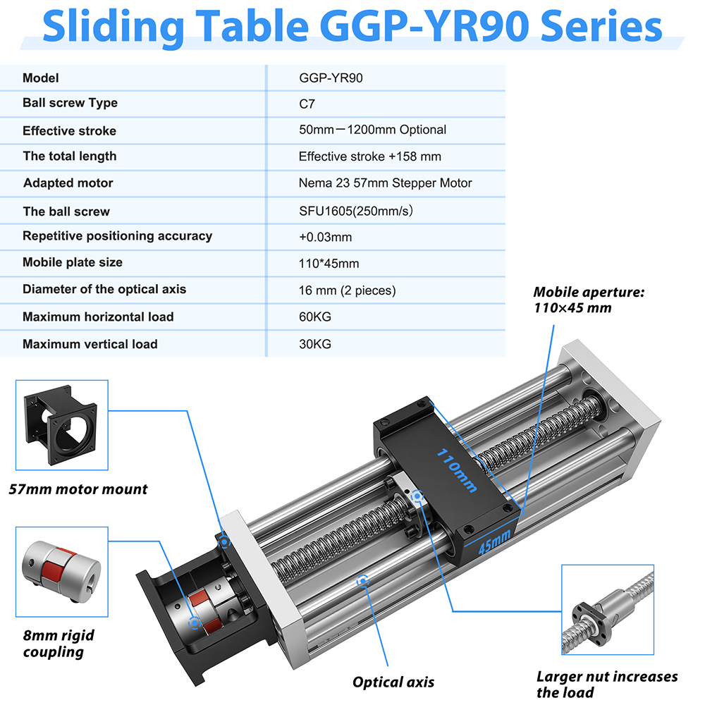 리니어 가이드 레일 광축 슬라이드 스테이지 SFU160 - Linear Rail 리뷰 및 가격
