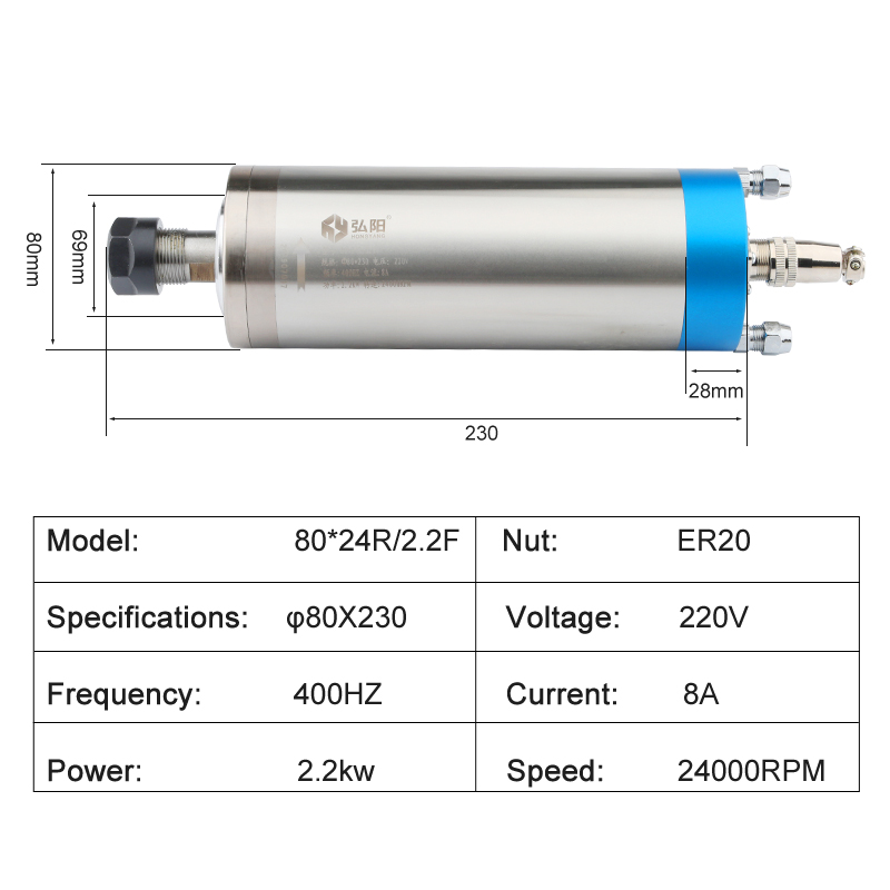 CNC 라우터 키트 2.2kW ER20 수냉식 밀링 스 - Water Cooled Spindle 리뷰 및 가격