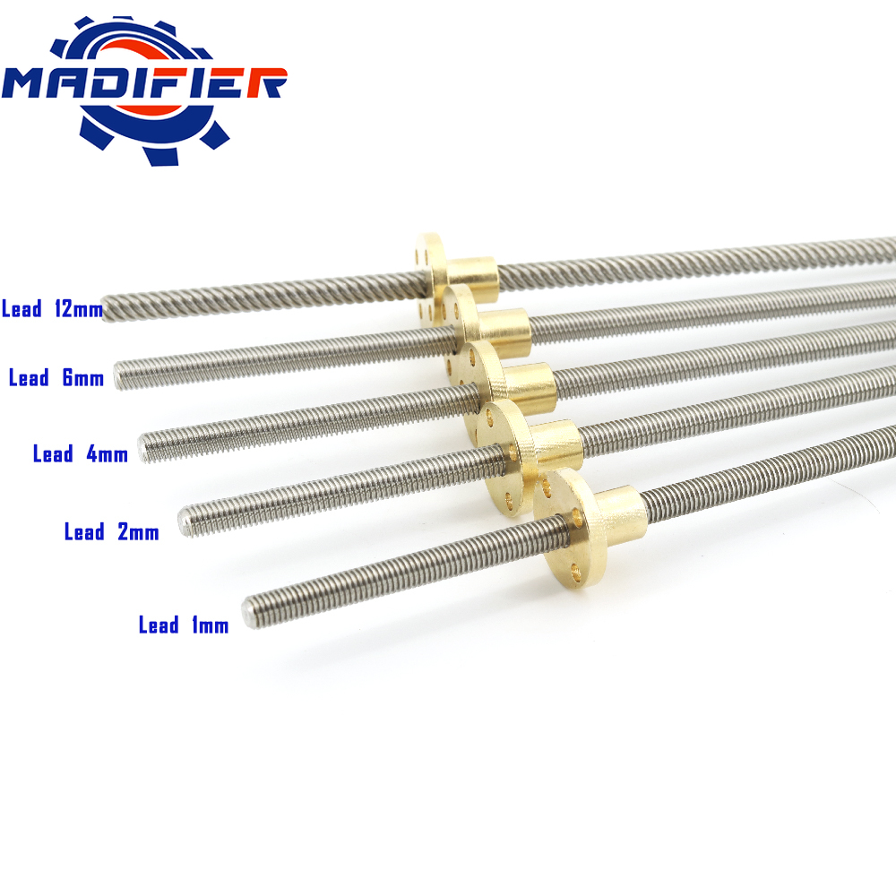 304 스테인레스 스틸 T6 나사 길이 200mm 리드 - Lead Screw 8Mm 리뷰 및 가격