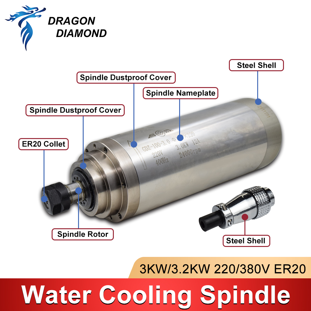 수냉식 스핀들 모터 키트, CNC 라우터 조각 드릴 기 - Water Cooled Spindle 리뷰 및 가격
