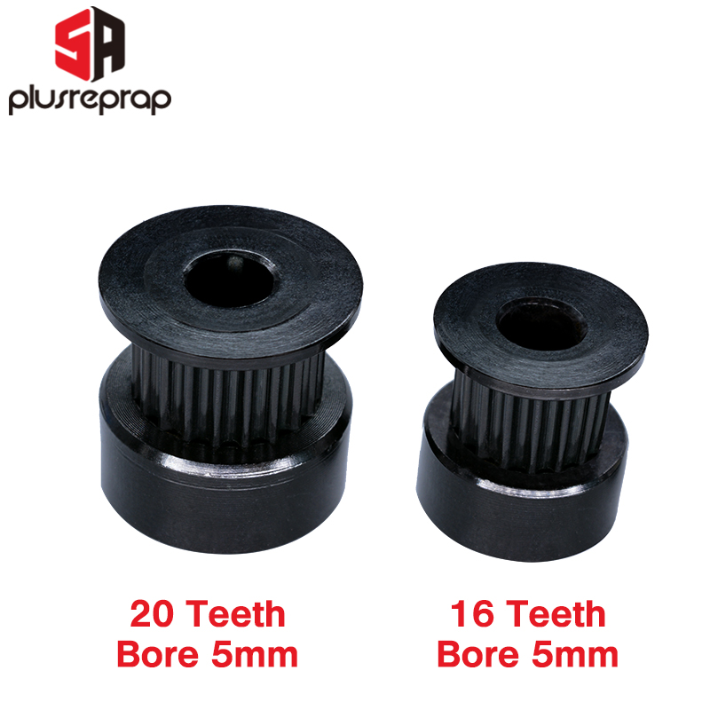 GT2 16/20 톱니 블랙 타이밍 풀리 보어, 5mm - Gt2 Pulley 리뷰 및 가격