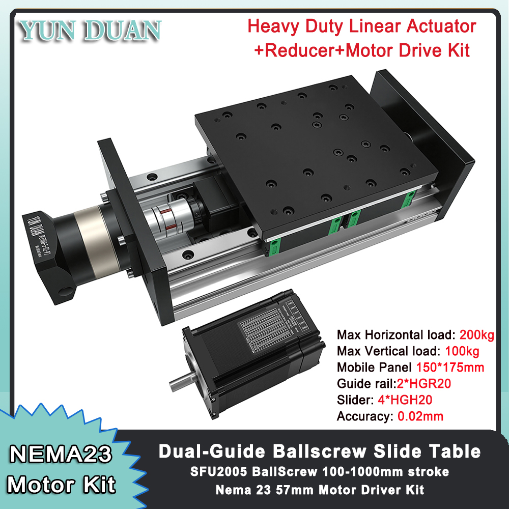 200KG 중량물용 볼스크류 슬라이딩 테이블 150mm - Ball Screw 리뷰 및 가격