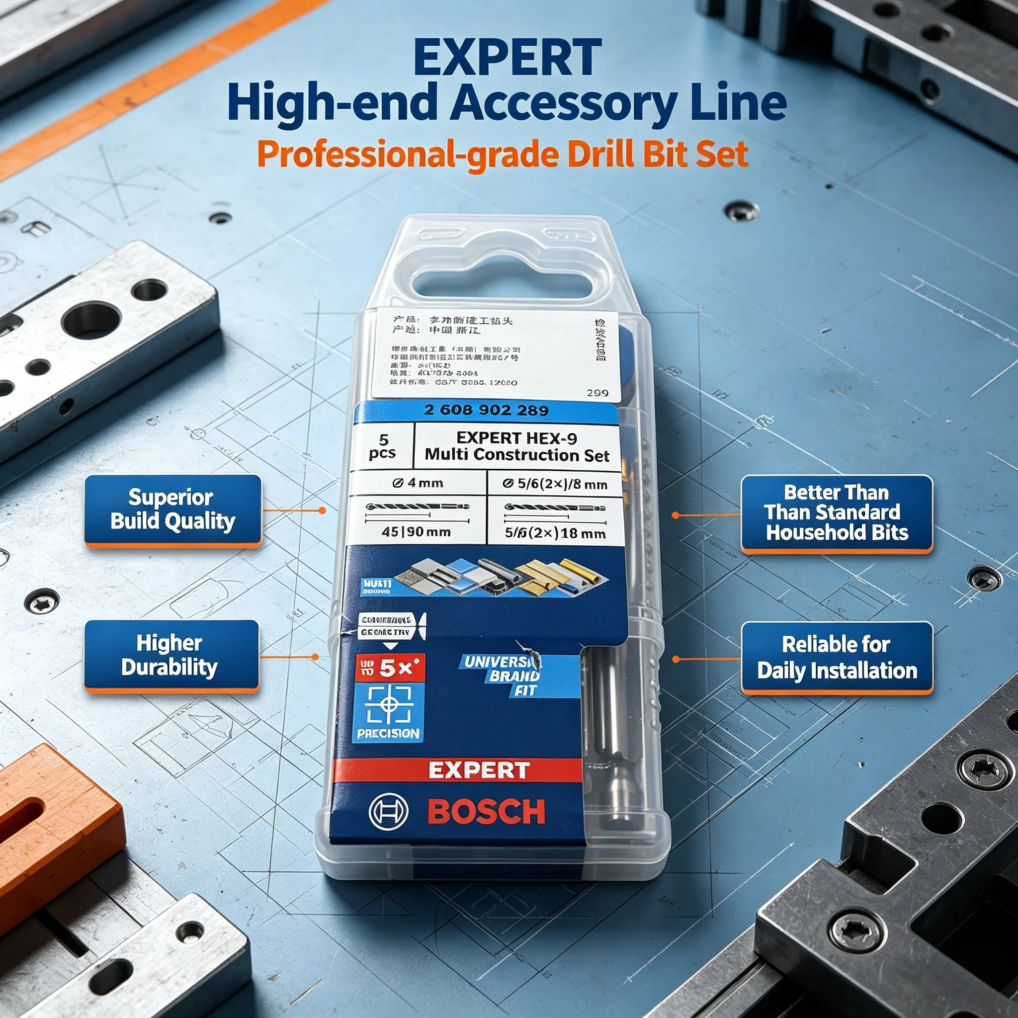 BOSCH 2608902289 EXPERT HEX-9  - Drill Bit Set 리뷰 및 가격